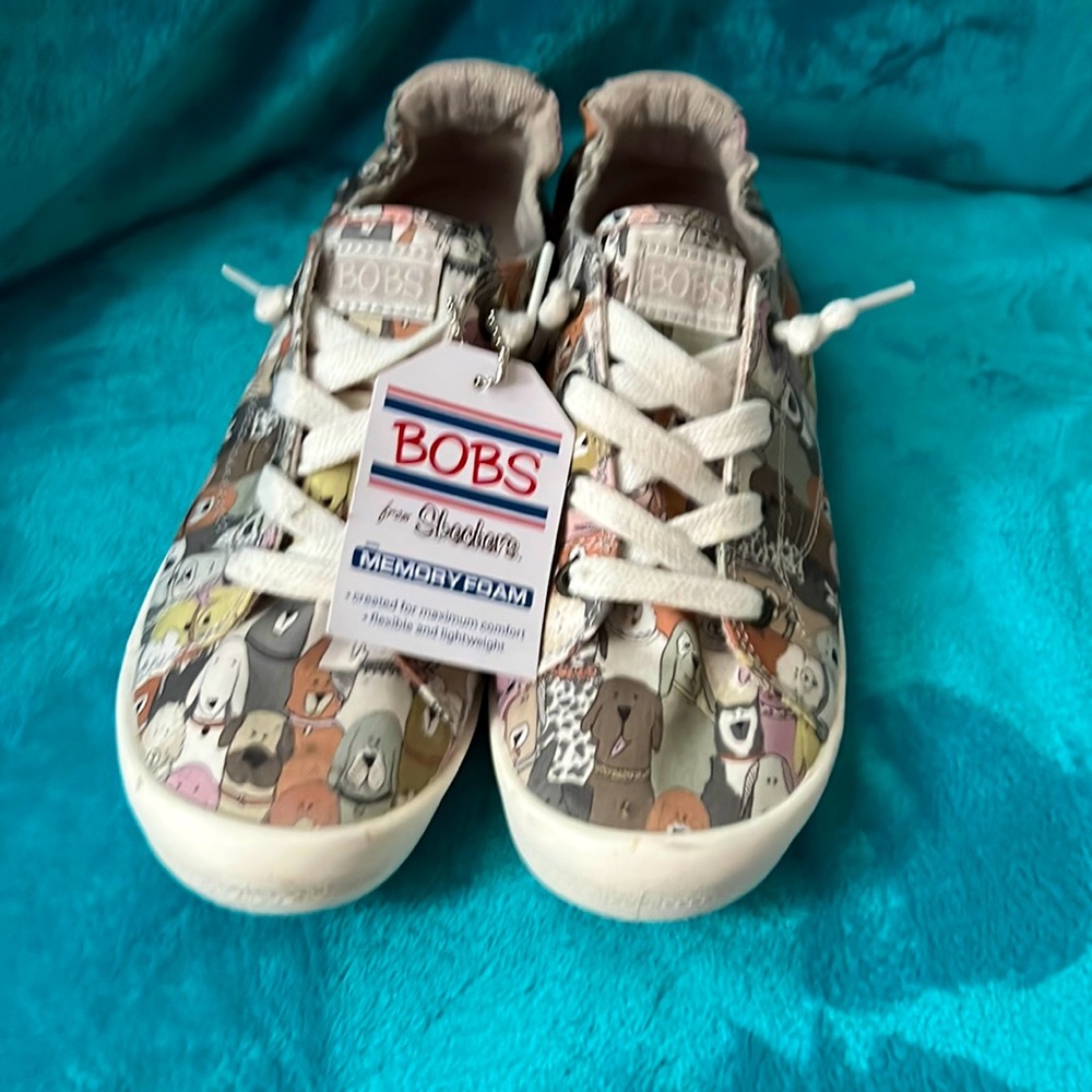 Bobs, memory foam, Skechers, size 8